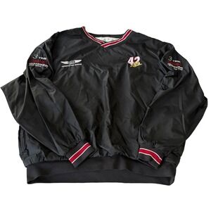 Jeff Jefferson 42 NASCAR Windbreaker Jacket L AutoZone Elite Division Sport-Tek